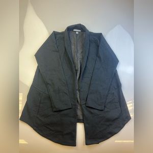 Port Authority Black Open-Front Cardigan Sweater